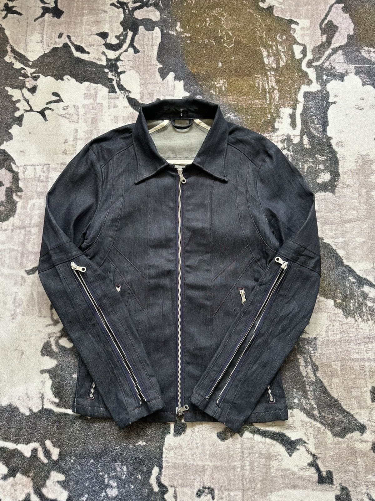 NO ID SS15 NO ID paneled denim zipper jacket Size US M / EU 48-50 / 2 - 5 Thumbnail