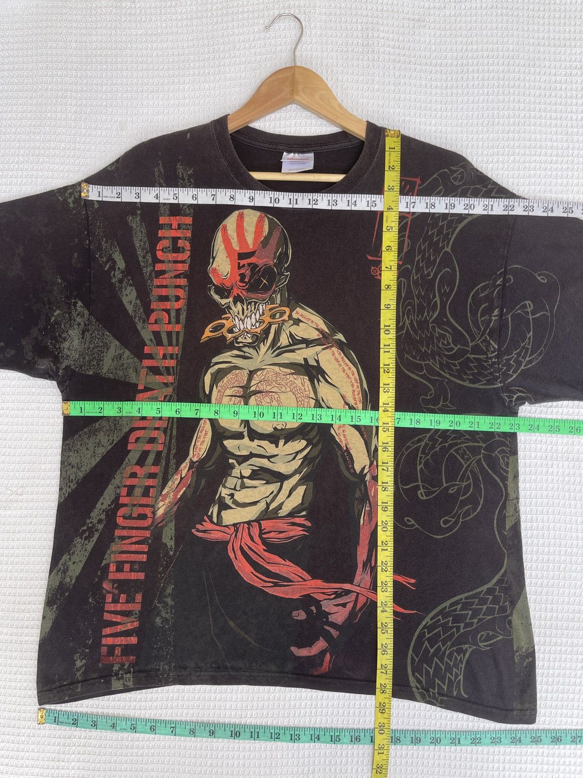 Band Tees Last Drop🔥Rare🔥Five Finger Death Punch Essential Aop T-Shirt Size US XL / EU 56 / 4 - 12 Thumbnail