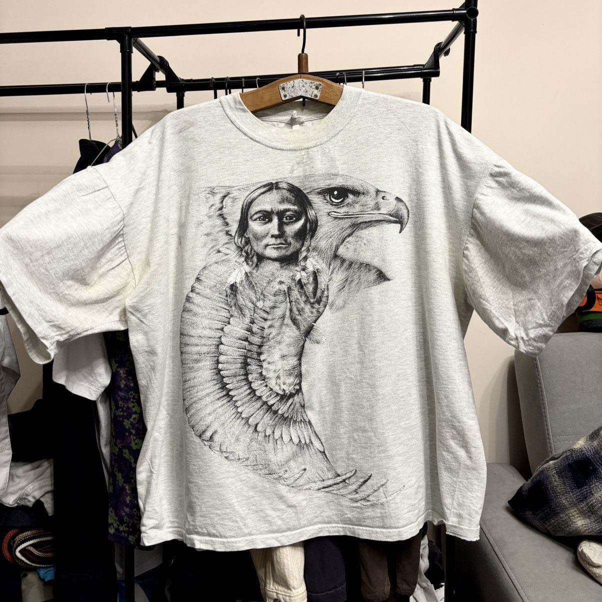 Vintage Vintage 80’s Crazy Boxy Fit T-Shirt Grunge Punk Vale Size US M / EU 48-50 / 2 - 1 Thumbnail