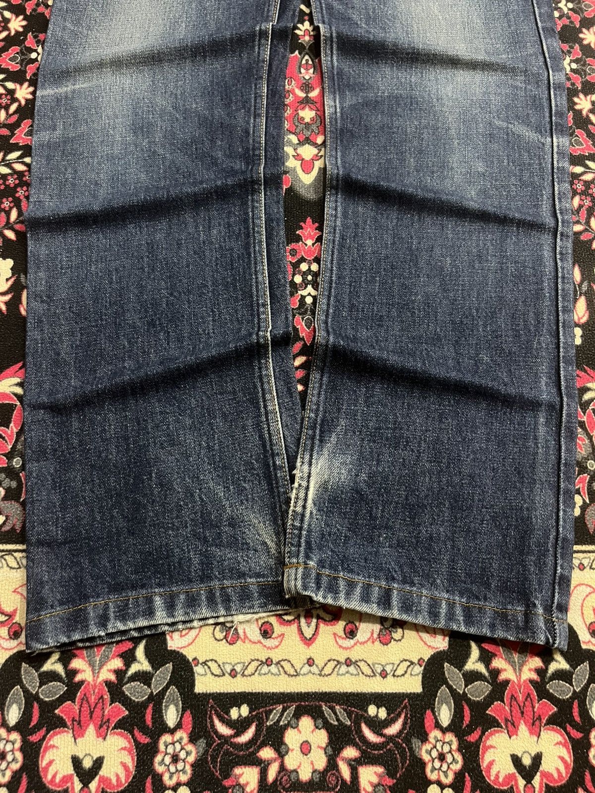 A.P.C. × Kanye West Vintage A.P.C Cure Blue Faded Washed Straight Tapered Jeans Size US 30 / EU 46 - 10 Thumbnail