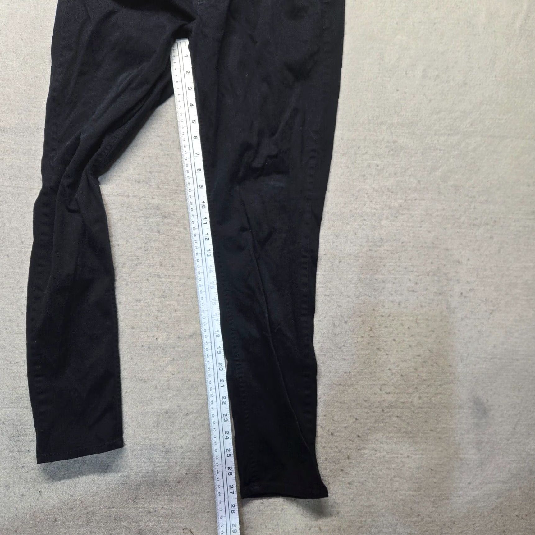 Vintage Arizona Jean Co Womens Junior Size 11 Black Skinny Stretch Denim Jeans 31.5in Inseam Size 32" / US 10 / IT 46 - 6 Thumbnail