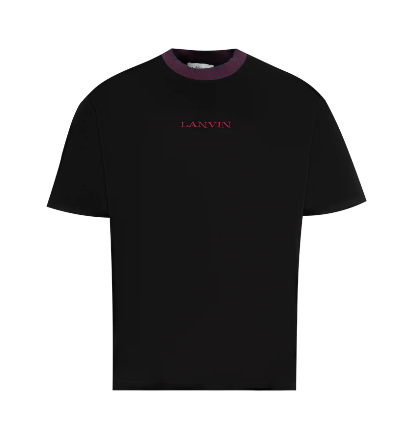 Lanvin o1h1sh11224 Logo T-Shirt in Black Size US L / EU 52-54 / 3 - 1 Thumbnail