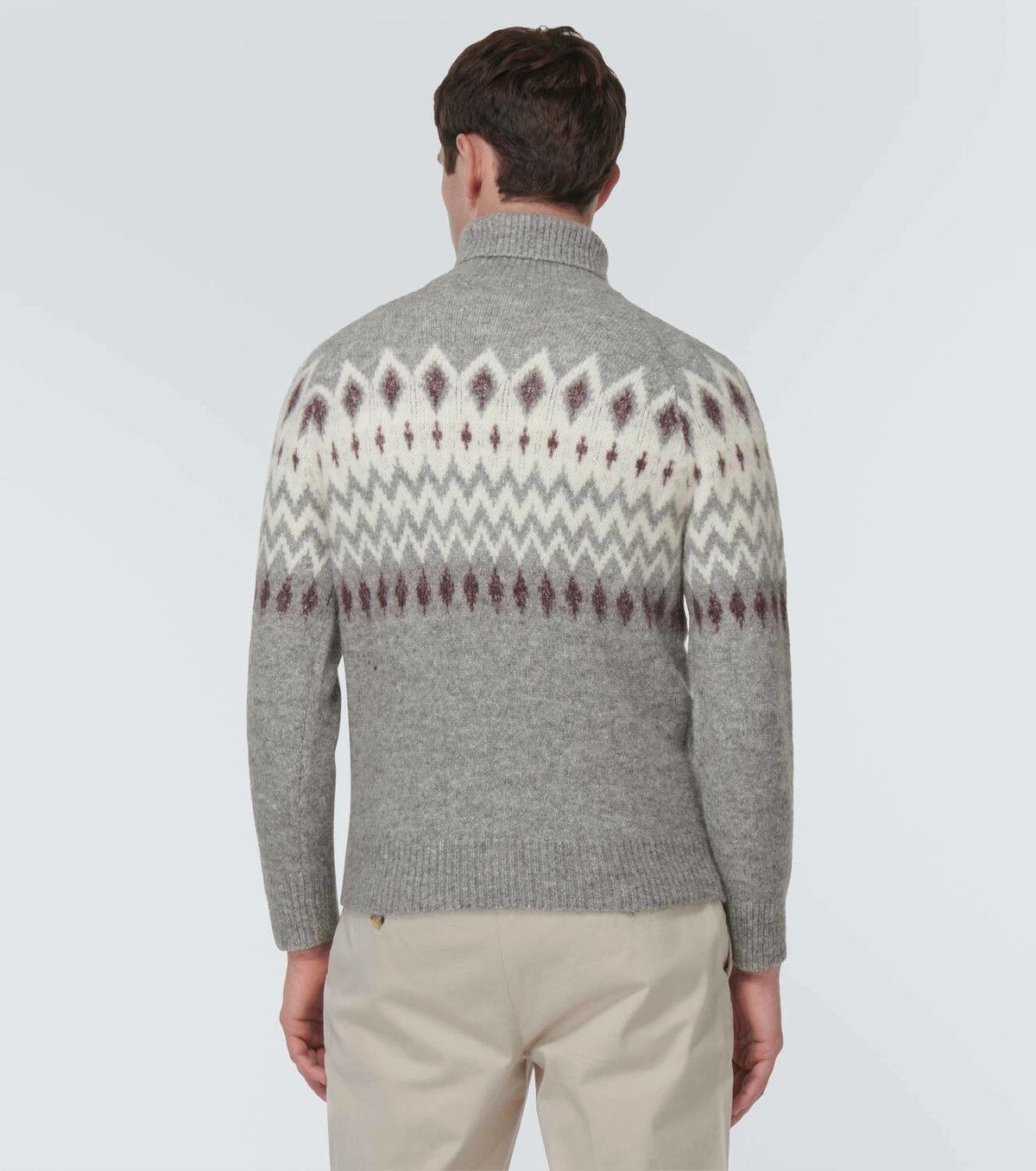 Brunello Cucinelli o1y0526 Turtleneck Sweater in Multicolor Size US L / EU 52-54 / 3 - 4 Thumbnail