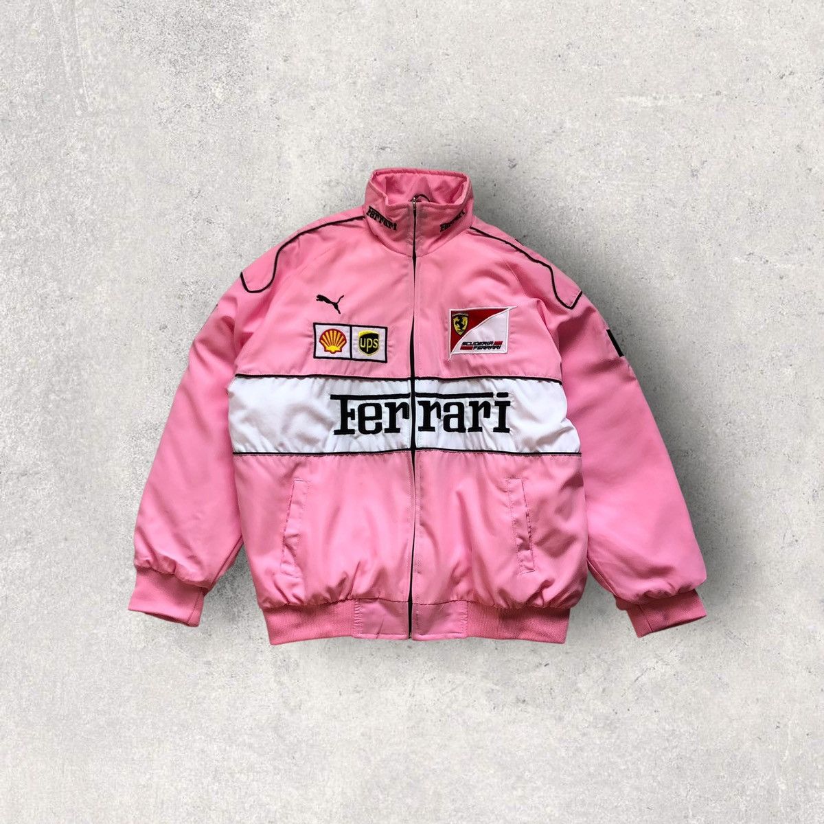 PUMA Ferrari F1 レーシングジャケット ピンク