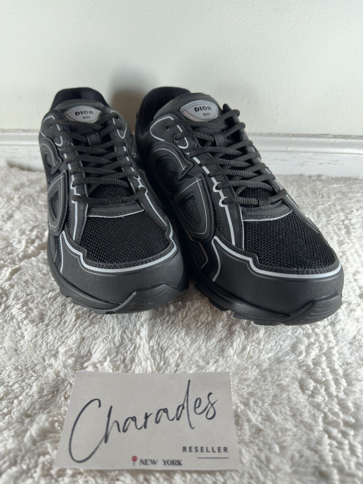 Dior Dior B30 Triple Black Size US 12 / EU 45 - 5 Thumbnail