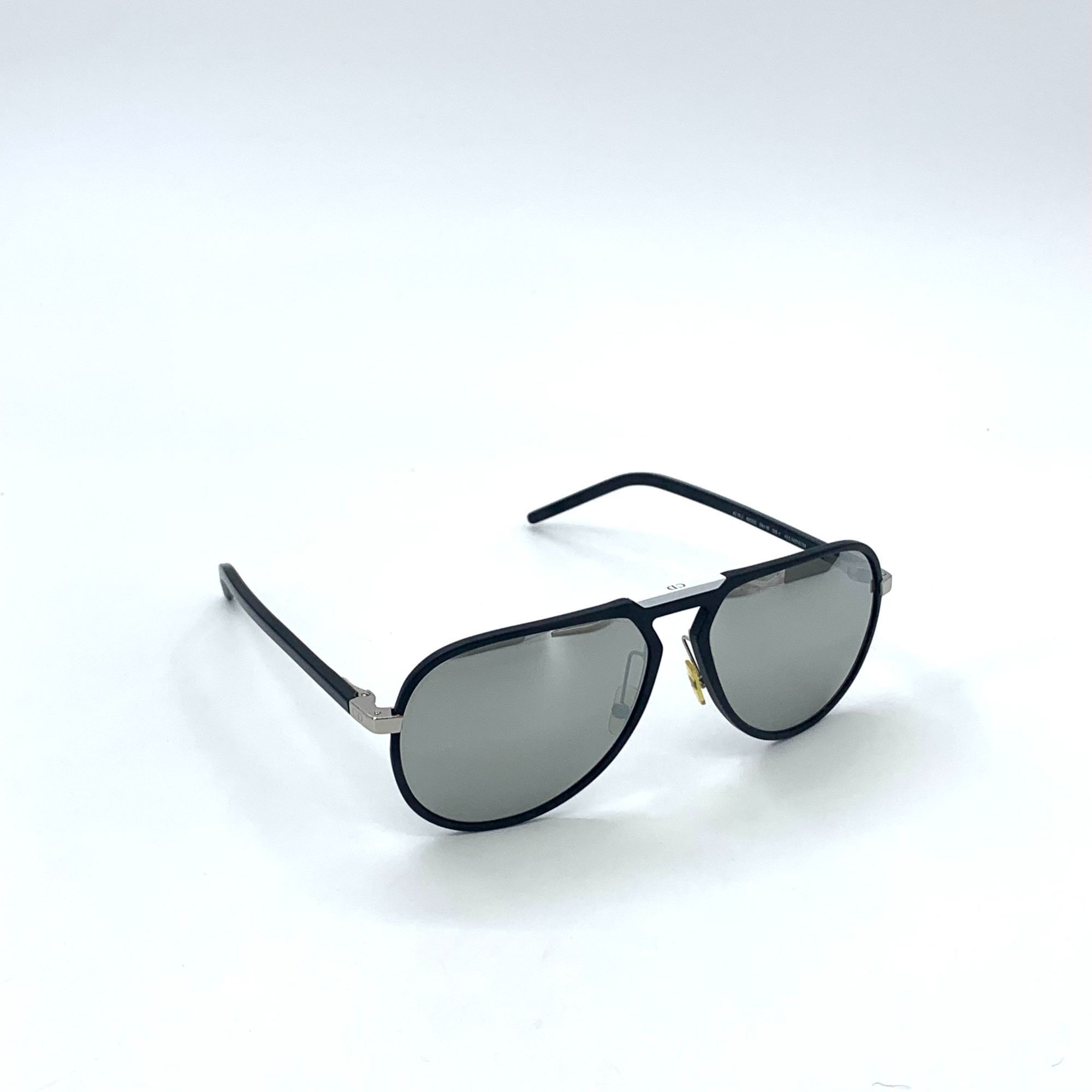Dior Dior Homme Aviator Sunglasses Black Frame Gray Lenses Size ONE SIZE - 2 Thumbnail