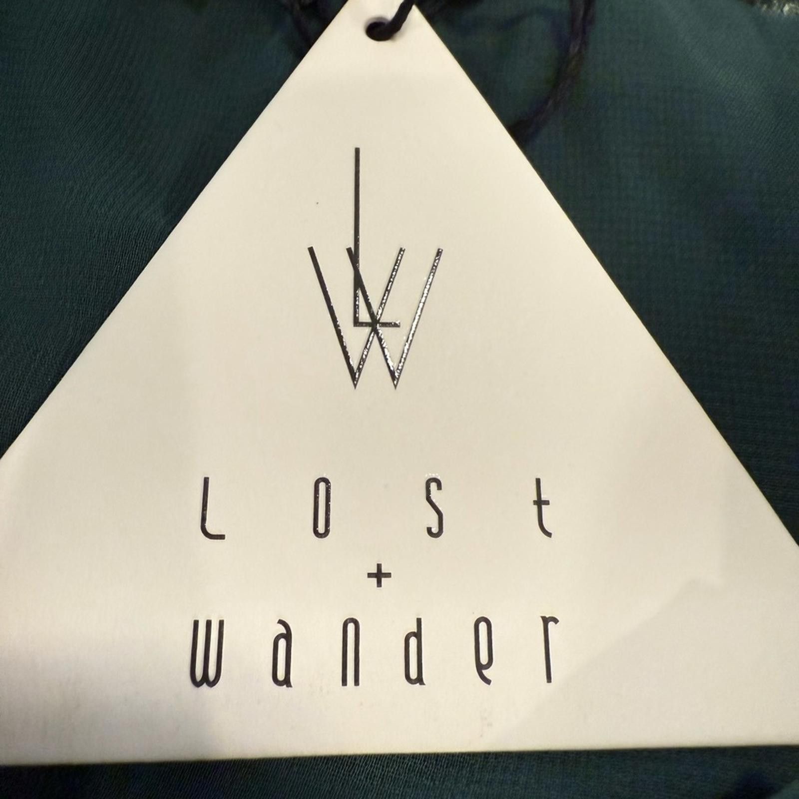 Other Lost + Wander forest green satin mini skirt side zip SZ M Size 32" / US 10 / IT 46 - 6 Thumbnail