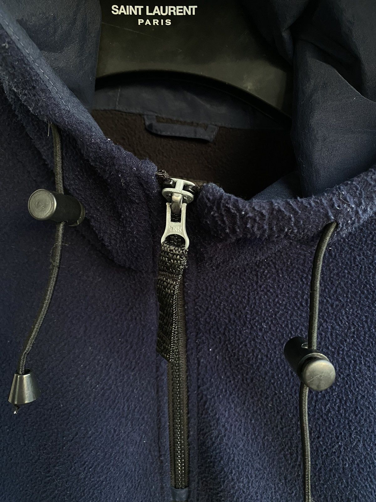 Yves Saint Laurent 90s Fleece YSL Jacket Anorak Zip YSL Bomber Black YSL Anorak Size US XL / EU 56 / 4 - 20 Thumbnail