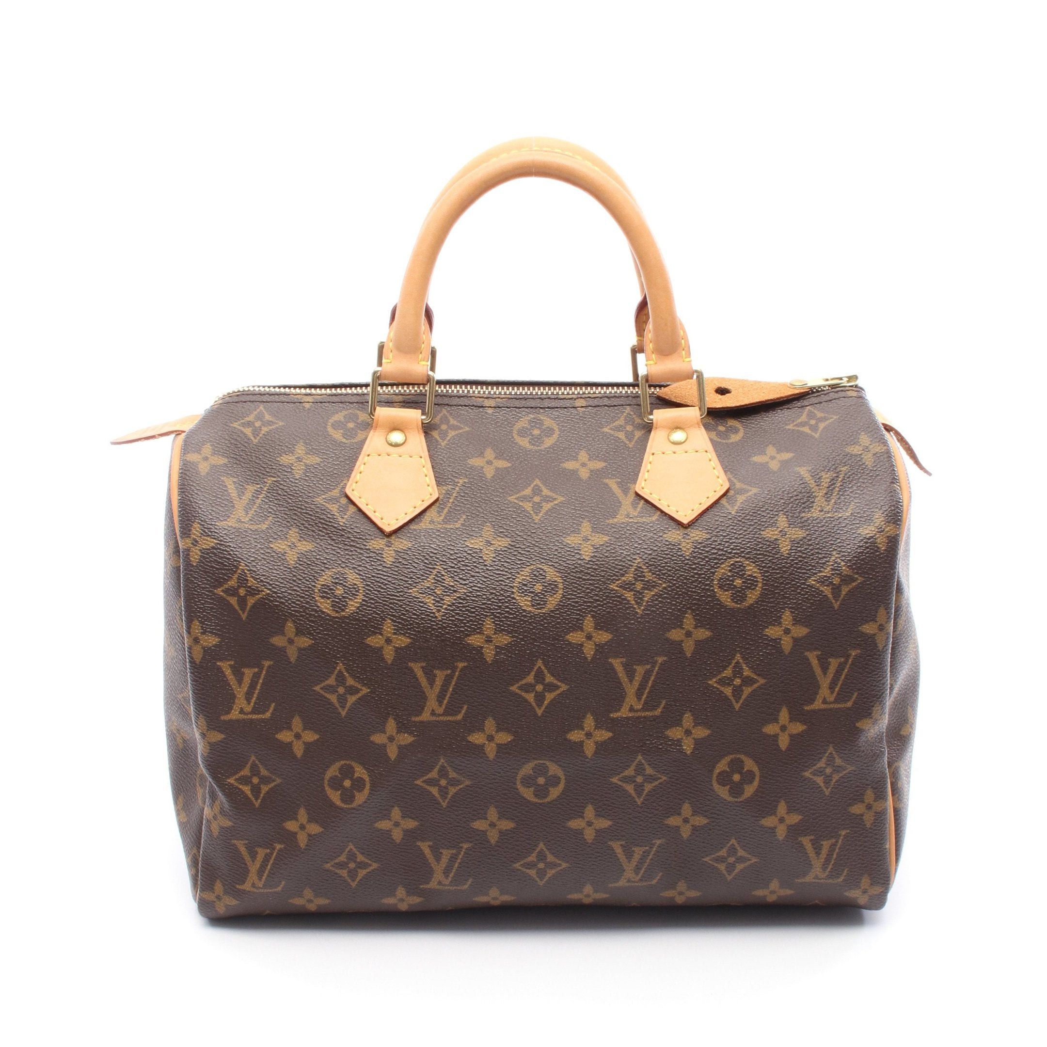 Louis Vuitton Louis Vuitton Speedy 30 Monogram Handbag Leather Brown Size ONE SIZE - 1 Thumbnail