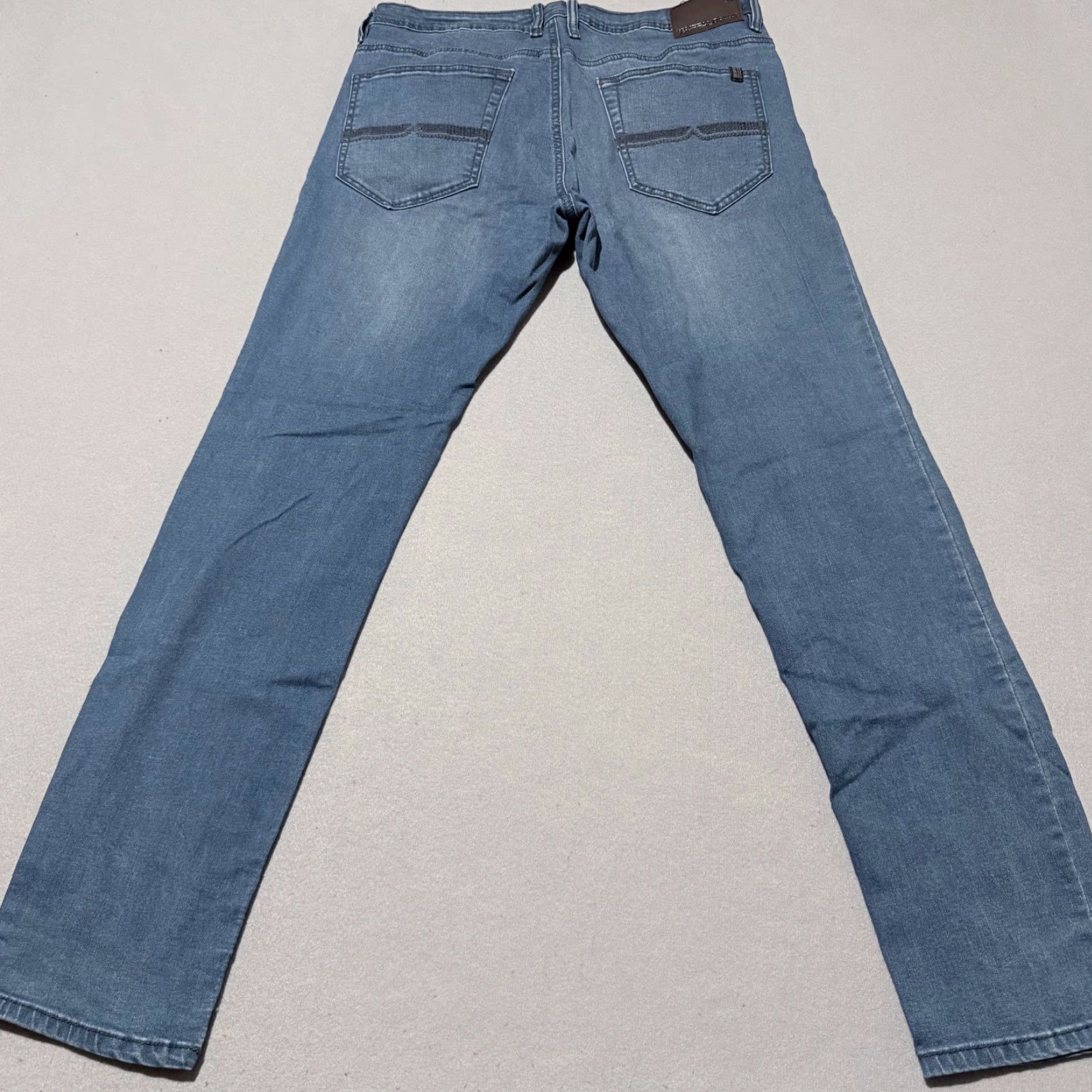 Buffalo David Bitton Buffalo David Bitton Axel Slim Jeans Men's Blue Denim Stretch Mid-Rise - 34X32 Size US 34 / EU 50 - 2 Thumbnail