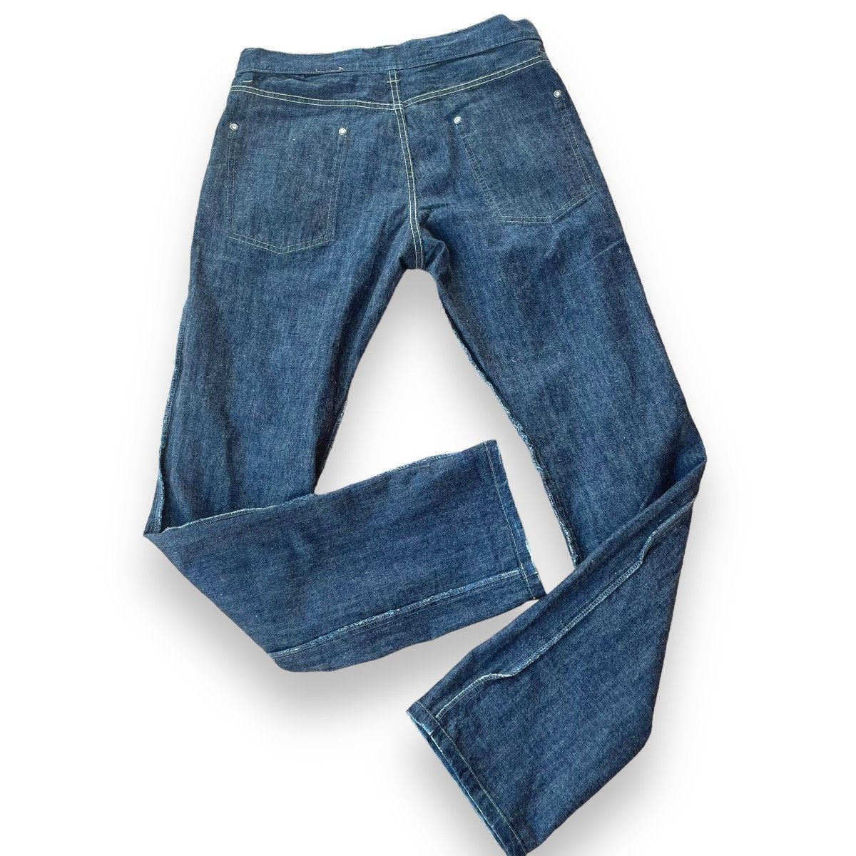 If Six Was Nine × Le Grande Bleu (L.G.B.) × PPFM 🇯🇵 PPFM DOUBLE POCKET STONE WASHED DENIM PANTS Size US 32 / EU 48 - 14 Thumbnail