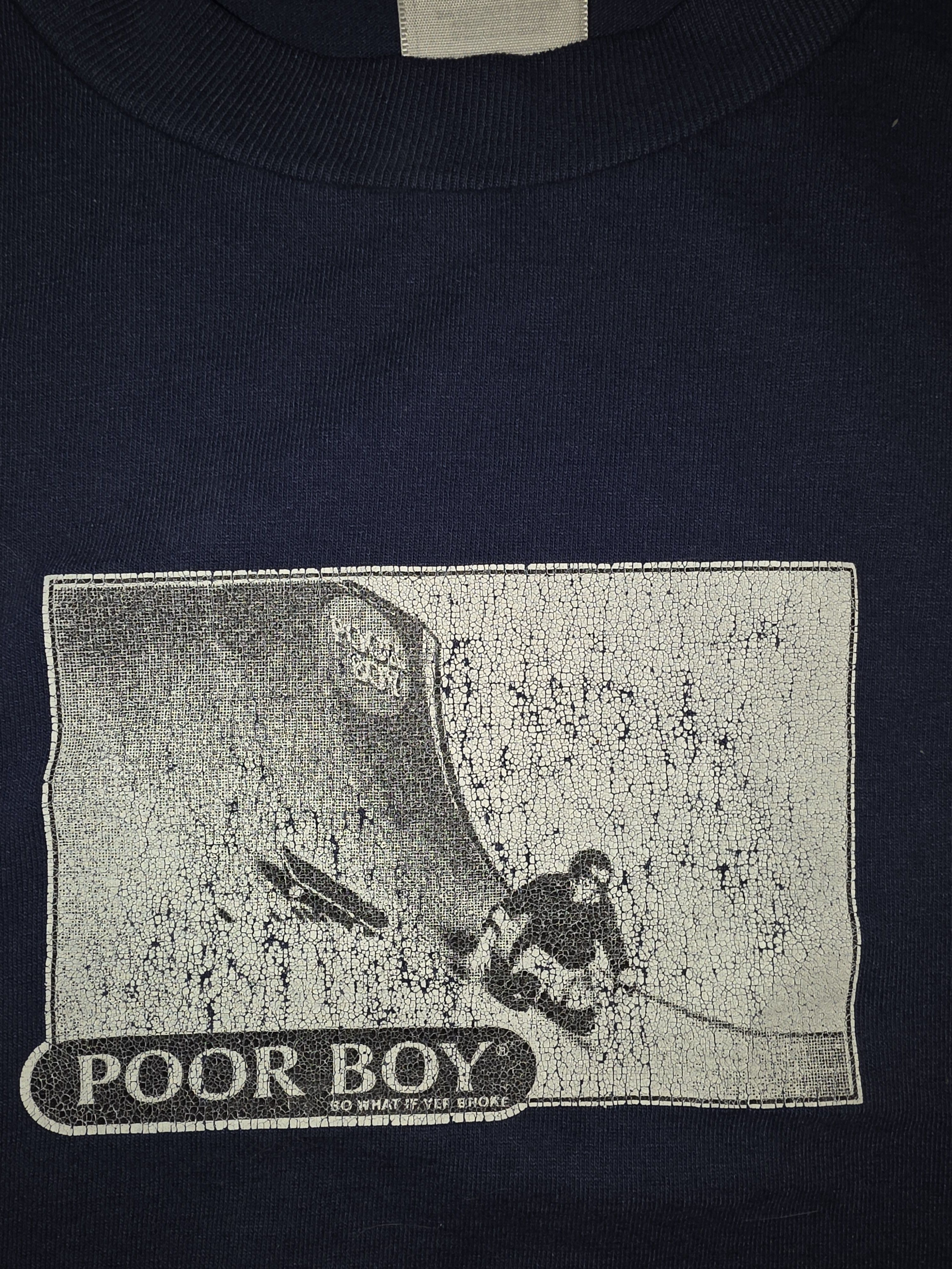 Shorty's Skateboards × Vintage Vintage 90s Poor Boy Skateboards Shirt Size US L / EU 52-54 / 3 - 3 Thumbnail