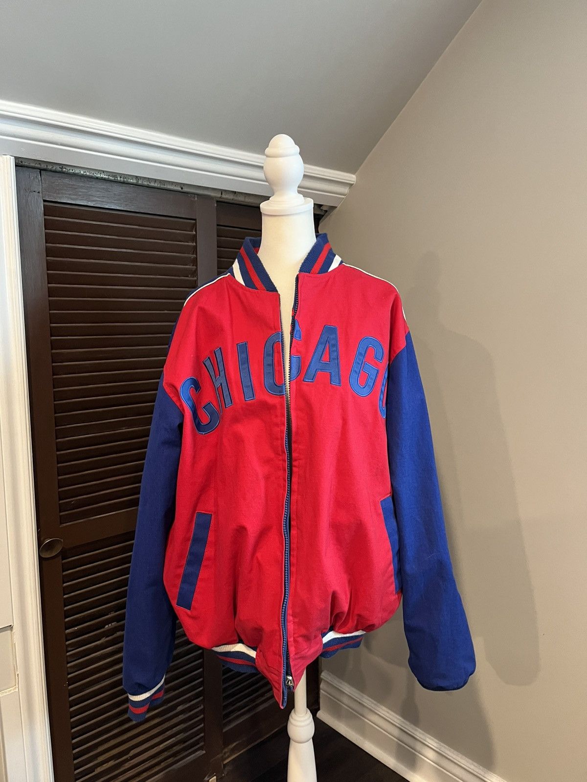 Vintage 1969 Chicago Cubs Reversible Bomber Jacket Size US M / EU 48-50 / 2 - 4 Thumbnail