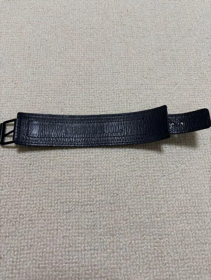 Bape black leather adjustable wristband with logo. Size ONE SIZE - 6 Thumbnail