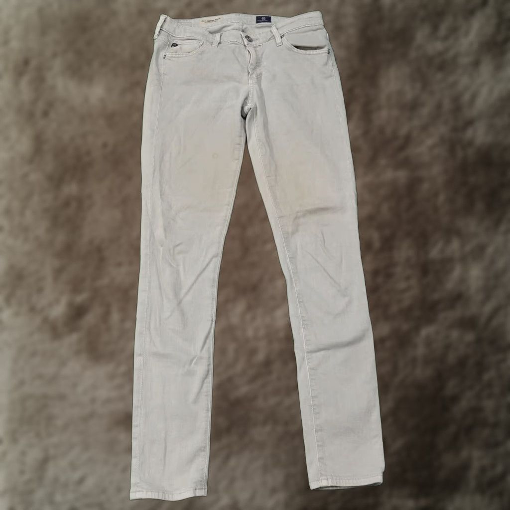 Vintage Adriano Goldschmied Women's Gray Skinny Jeans - Size 26 Regular Denim Pants Fall Summer Season Size 26" / US 2 / IT 38 - 1 Thumbnail