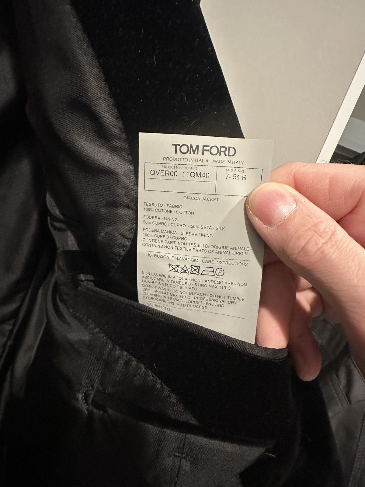 Tom Ford Tom Ford Velvet Black Double Breast Blazer Size 54/42-43reg Size 54R - 8 Thumbnail