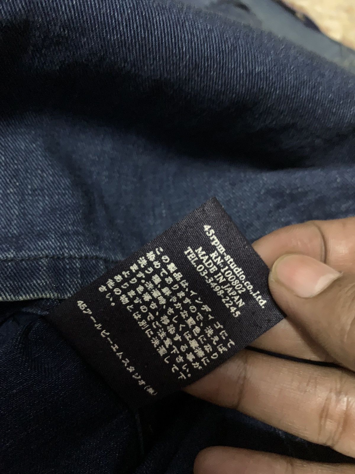 45rpm × Indigo 💥Vtg 45rpm Indigo Blue Dress Shirt Size M / US 6-8 / IT 42-44 - 9 Thumbnail