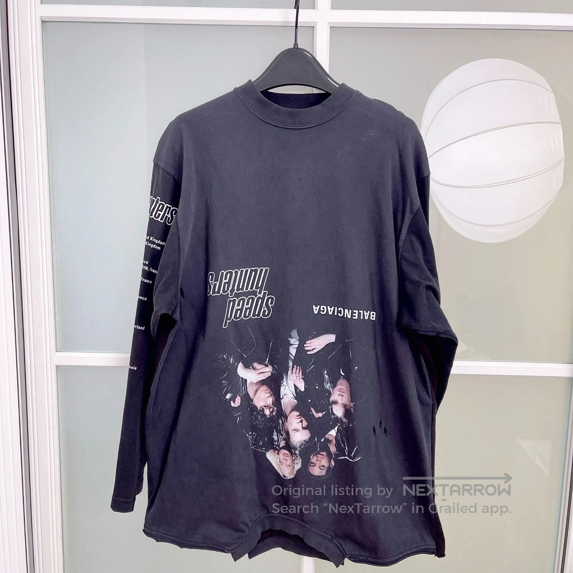 balenciaga logo short sleeve t.