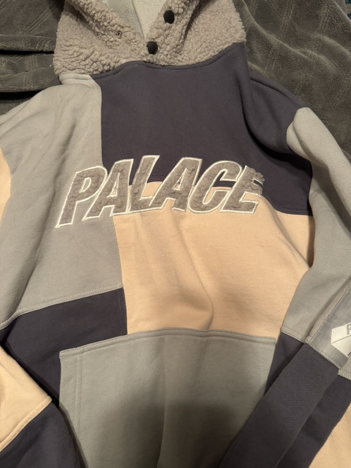 Palace Palace Fleeced Hood Hoodie Blue /Peach Size US L / EU 52-54 / 3 - 2 Thumbnail