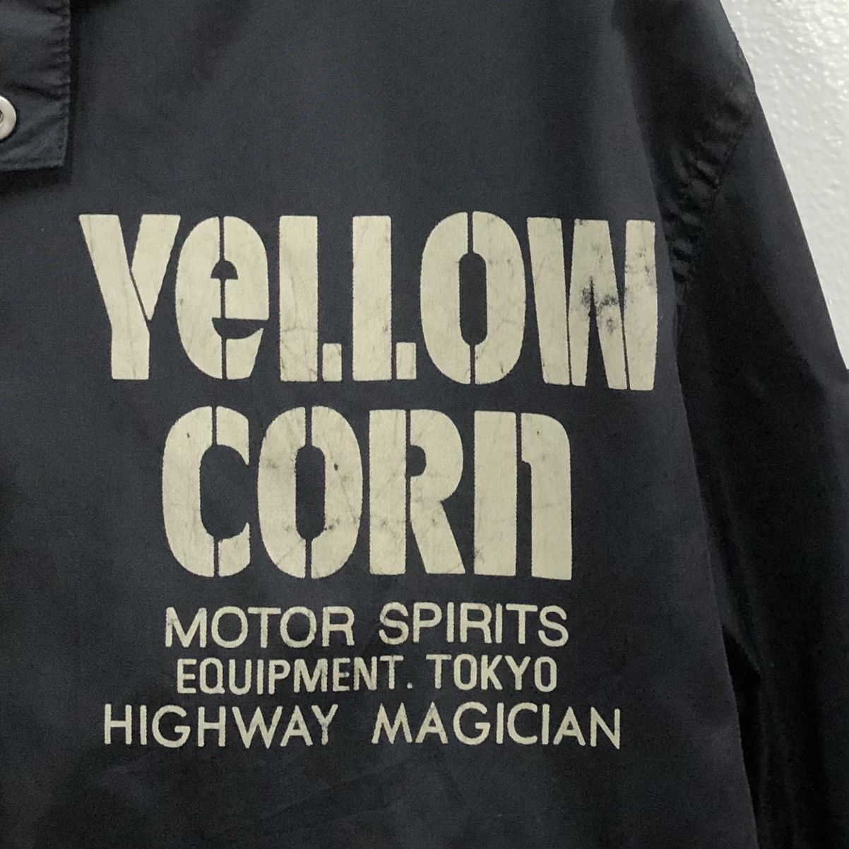 YELLOW CORN VTG Yellow Corn Big Logo Rider Biker Racing Bomber Jacket Size US L / EU 52-54 / 3 - 14 Thumbnail