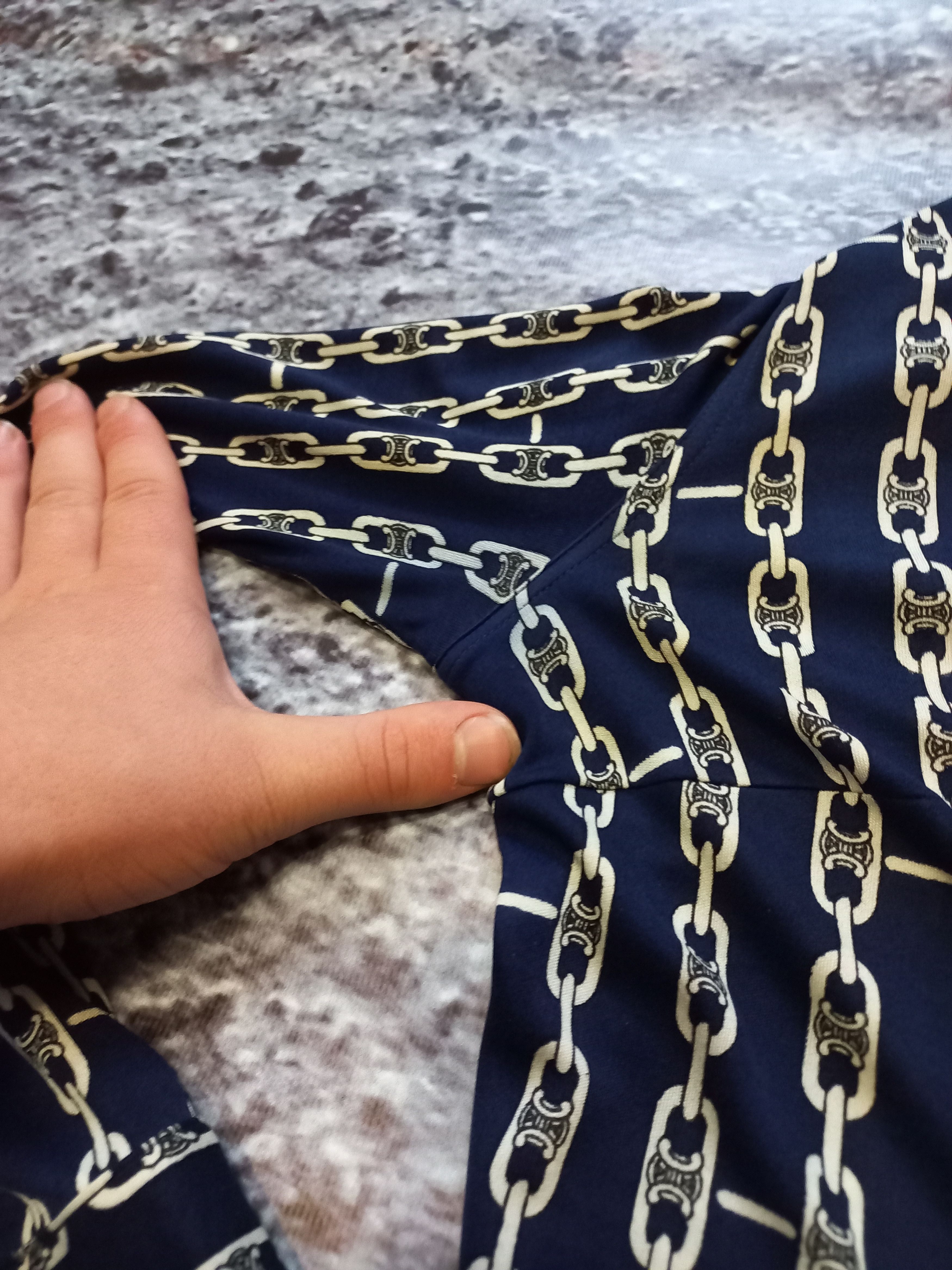 Celine × Vintage Shirt Celine Blue Womens, Pure Shilk 100 Size L / US 10 / IT 46 - 16 Thumbnail