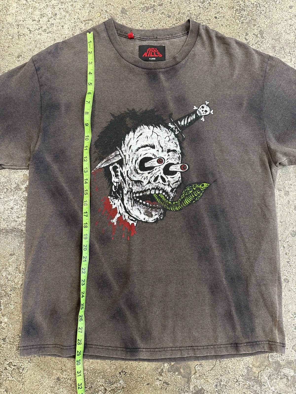 Gallery Dept. Gallery Dept. Glitch T Shirt Sun Faded Black Size US XL / EU 56 / 4 - 4 Thumbnail