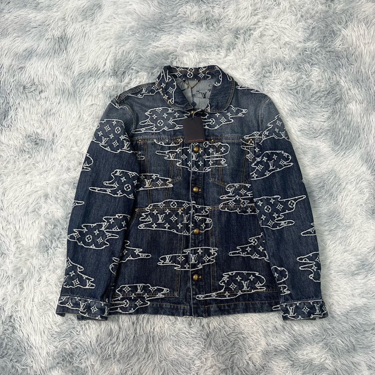 Louis Vuitton Louis Vuitton Nigo Collaboration Denim Jacket Size US L / EU 52-54 / 3 - 1 Thumbnail