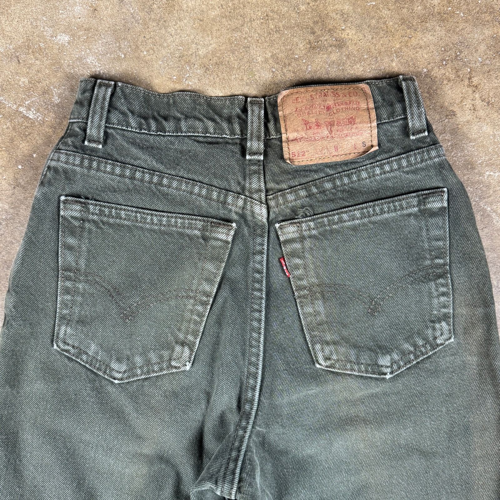 Levi's Vtg Levi’s 510 Women’s Jeans Green Slim Fit High Rise Size 3 Size 24" / US 00 / IT 34 - 5 Thumbnail