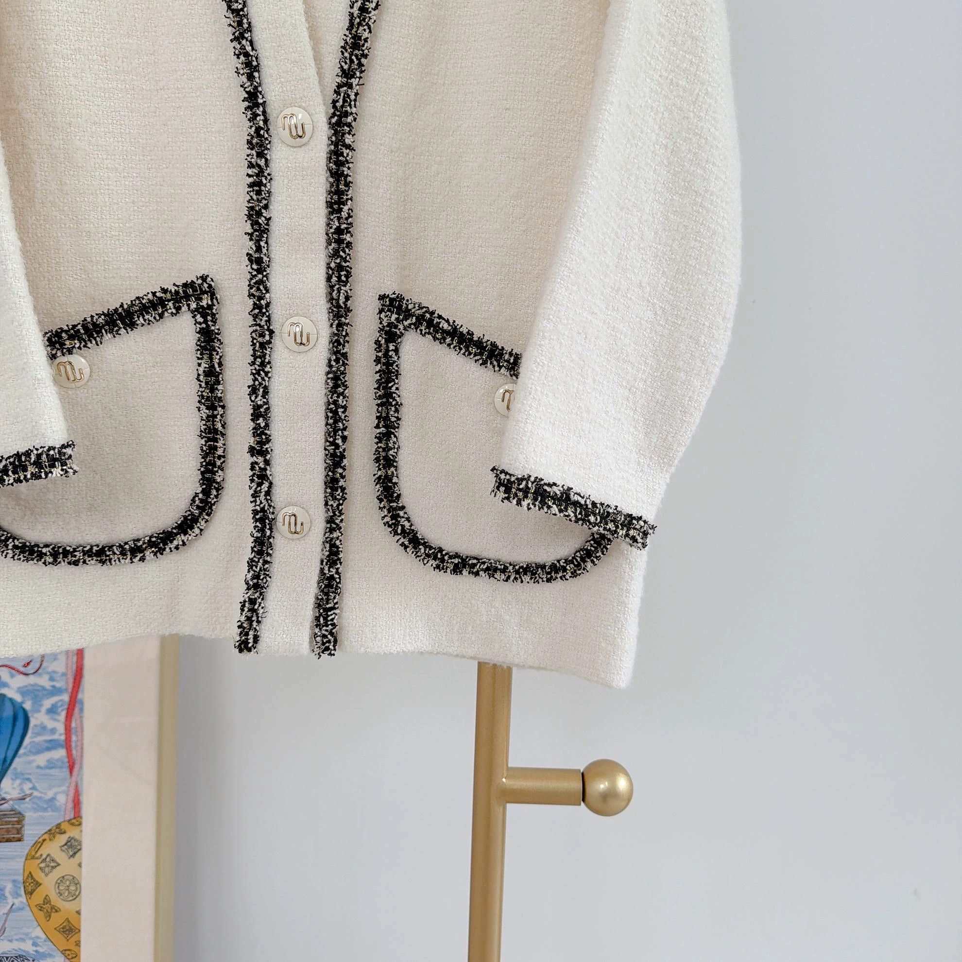 Maje Maje White Cardigan 36 8594 Size S / US 4 / IT 40 - 4 Thumbnail