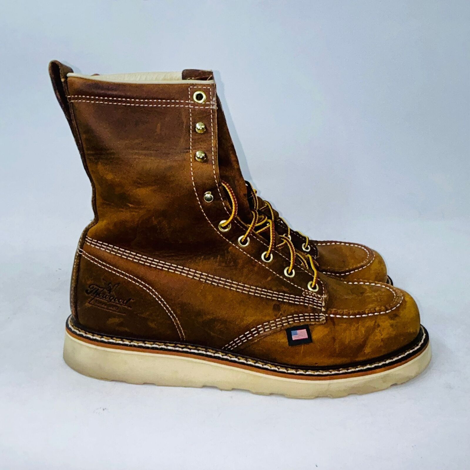 Thorogood THOROGOOD MENS 8" TOE MOC" WORK BOOTS 814-4178 SIZE 9.5D Size US 9.5 / EU 42-43 - 1 Thumbnail