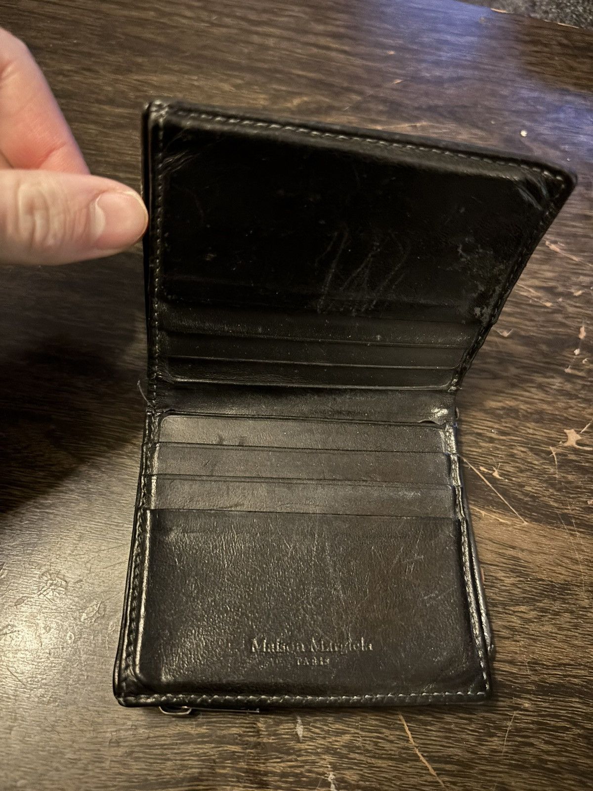 Maison Margiela Dark Grey Stitch Wallet Size ONE SIZE - 2 Thumbnail