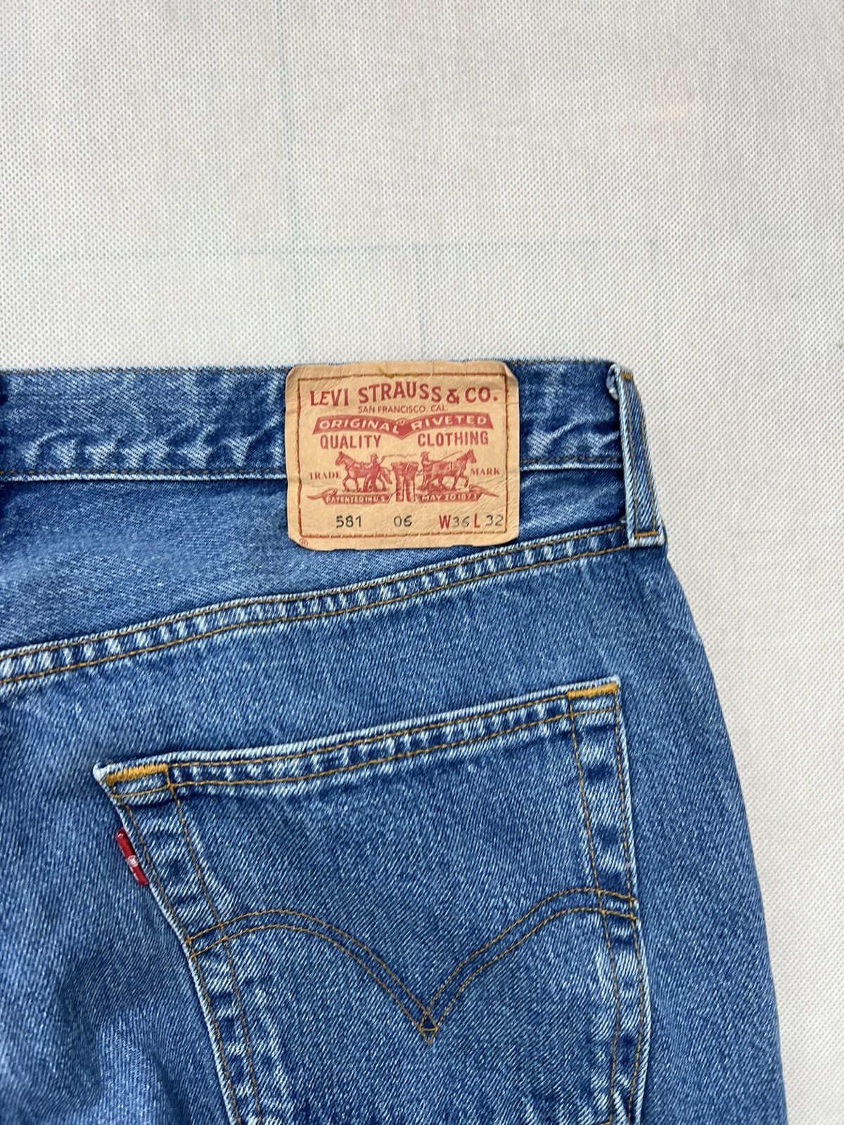 Levi's Pants Levi’s 581 Blue Jeans Red Tab Size US 36 / EU 52 - 3 Thumbnail