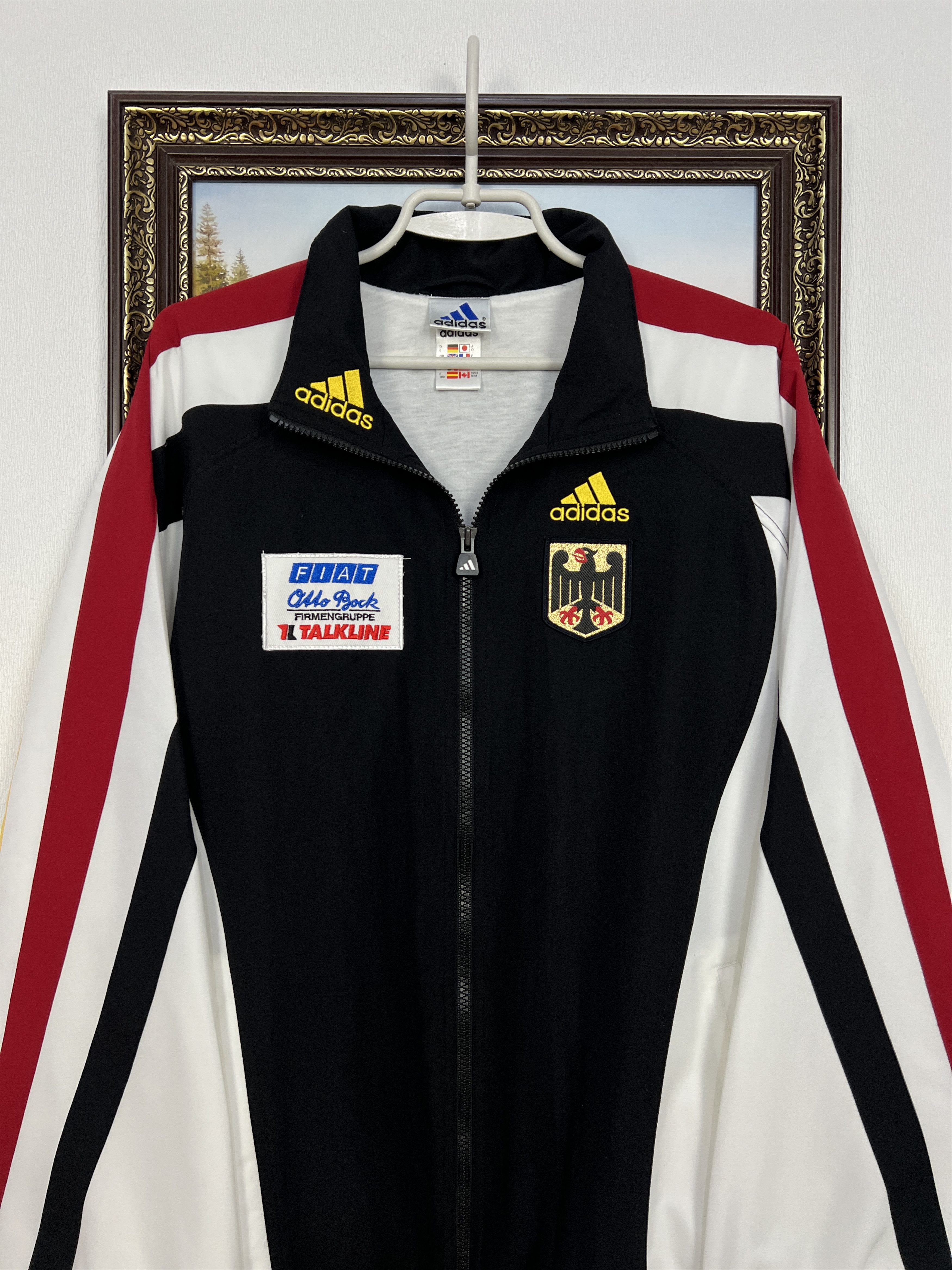 Adidas Vintage 90's Adidas Germany Olympic Team Jacket Deutschland Size US M / EU 48-50 / 2 - 2 Thumbnail