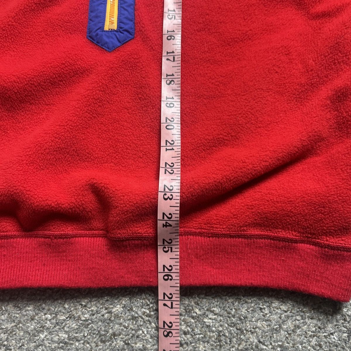 Patagonia × Vintage Vintage 80s Patagonia synchilla quarter zip red sweater Size US M / EU 48-50 / 2 - 9 Thumbnail