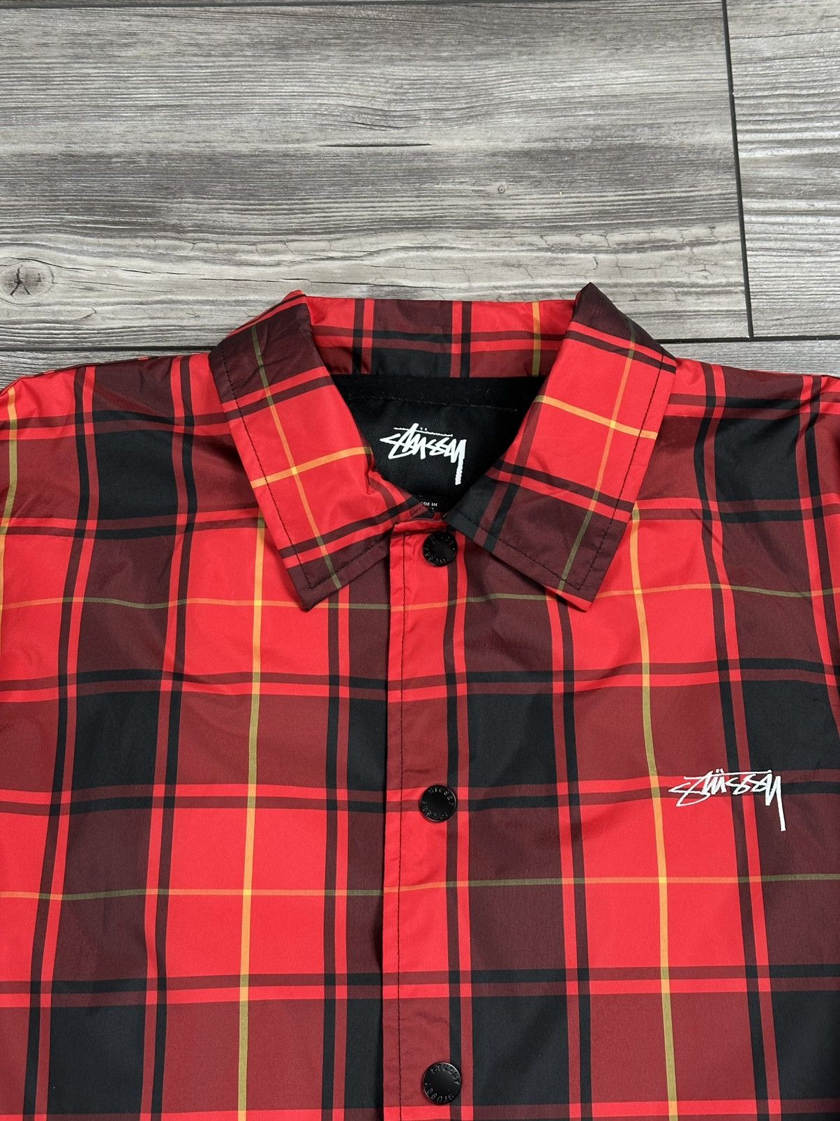 Stussy × Vintage Stussy Cruize Plaid Coach Jacket Size US S / EU 44-46 / 1 - 3 Thumbnail