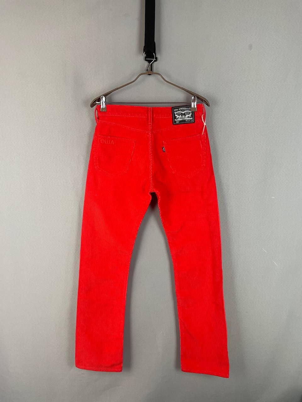 Gosha Rubchinskiy Gosha Rubchinskiy x Levi’s Red Corduroy Pants Size US 30 / EU 46 - 2 Thumbnail