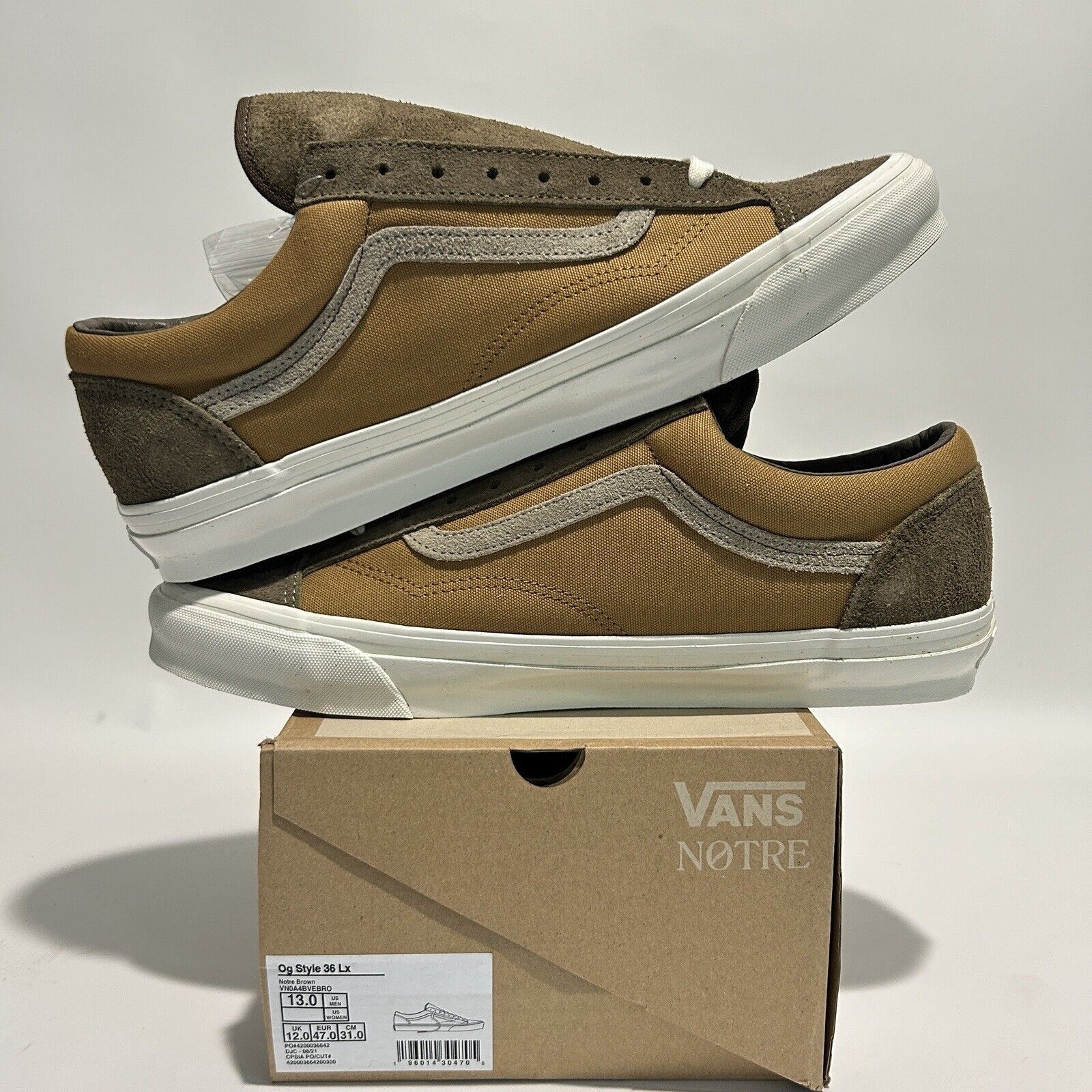 Vans Notre x Vans Vault OG Old Skool 36 LX “Expresso Brown” 2024 Size US 13 / EU 46 - 3 Thumbnail