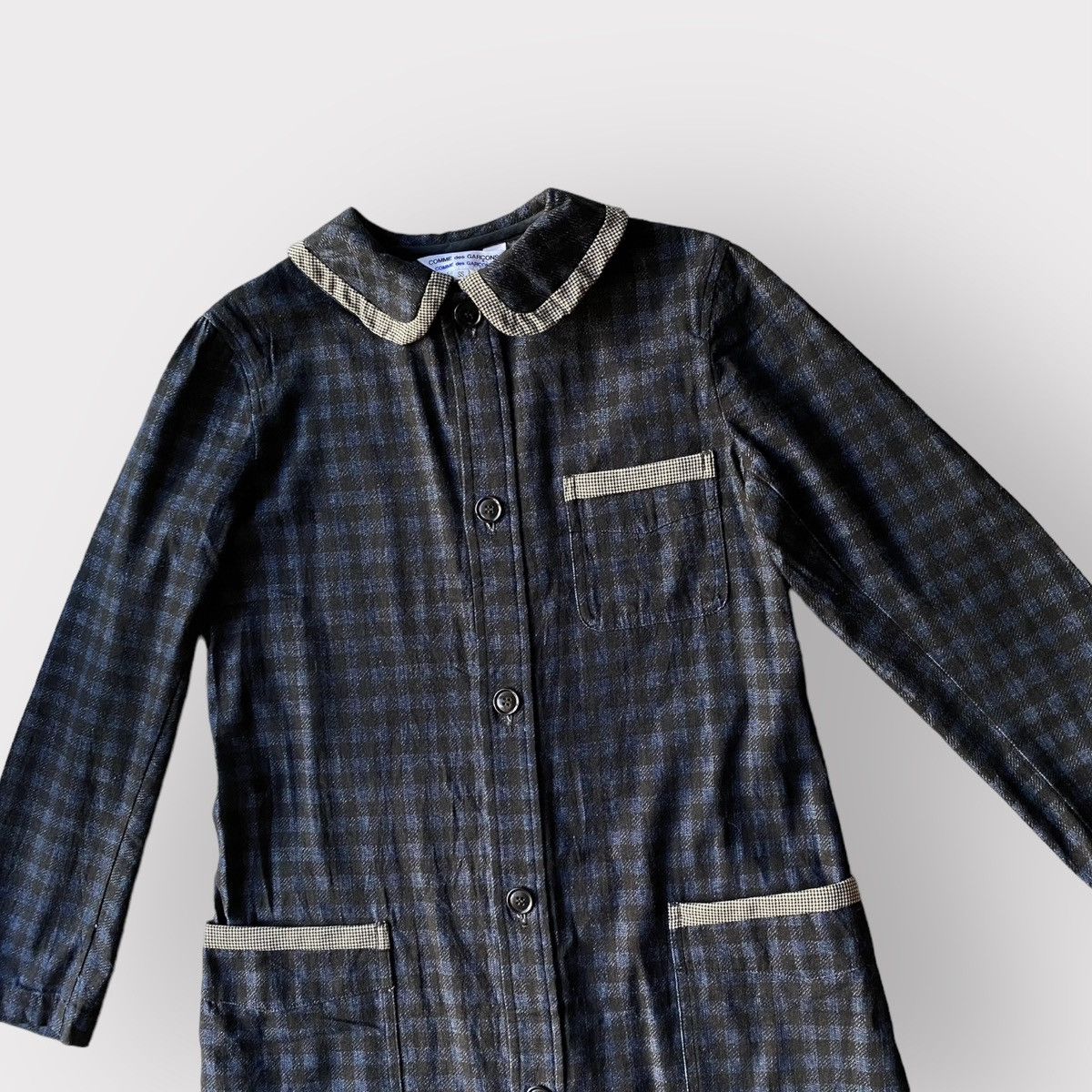 Comme des Garcons Comme Des Garcons Blue Plaid Cotton Dress Size S / US 4 / IT 40 - 1 Thumbnail