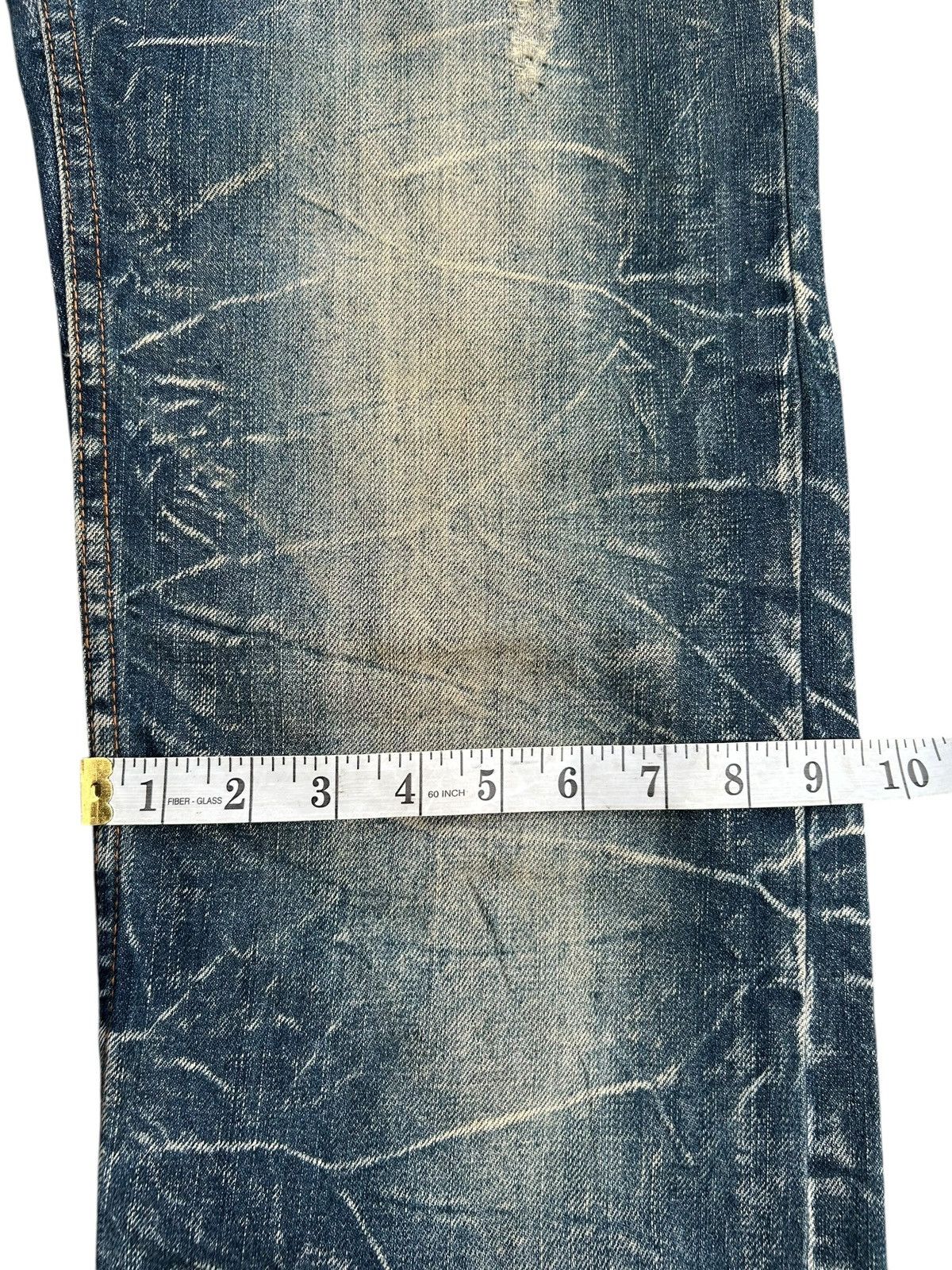 Kapital Nylaus Double Waist Distressed Denim Jeans Size US 32 / EU 48 - 18 Thumbnail