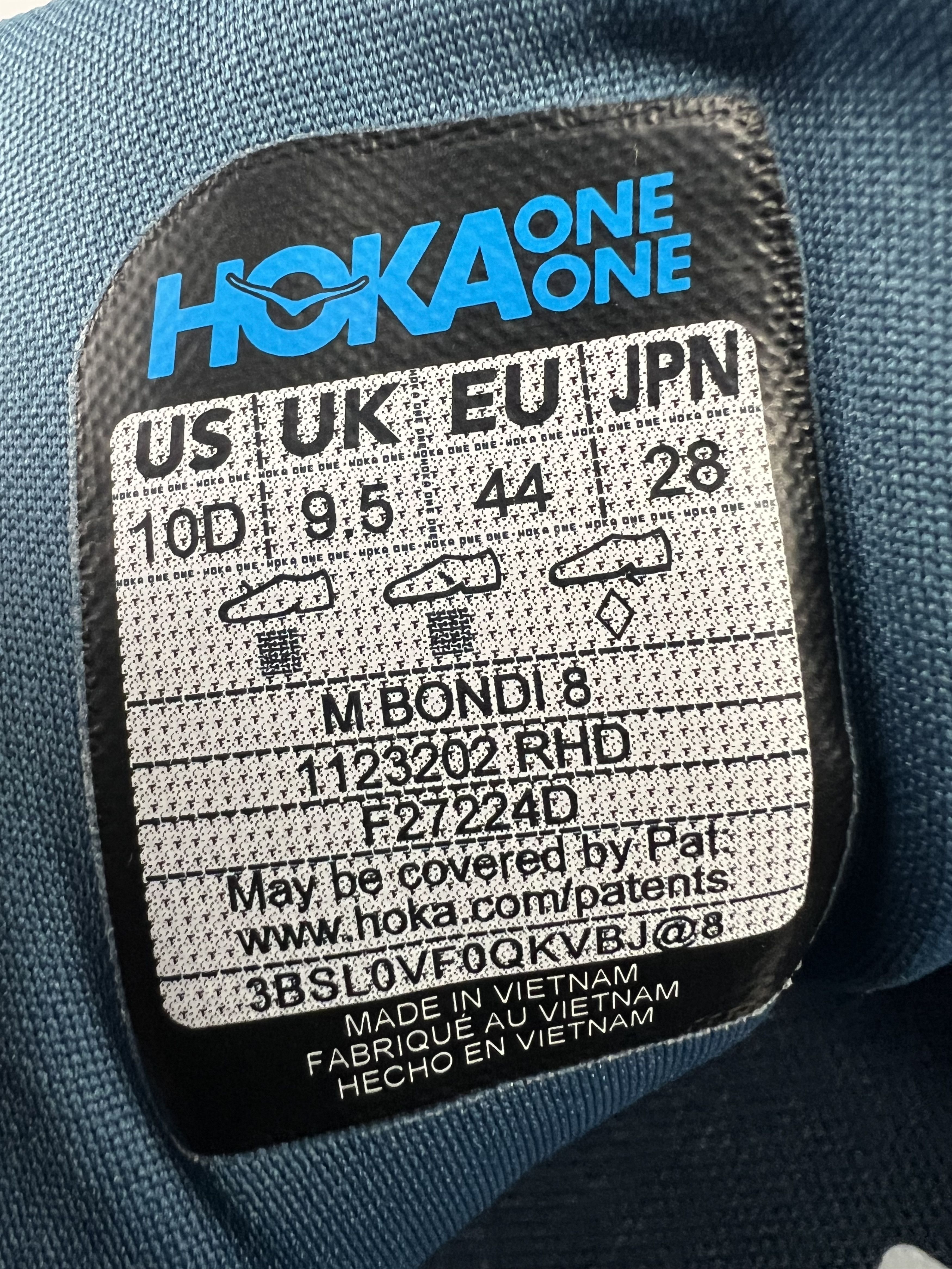 Hoka 10D Hoka One One Bondi 8 Running Shoes Gym Walking Size US 10 / EU 43 - 8 Thumbnail
