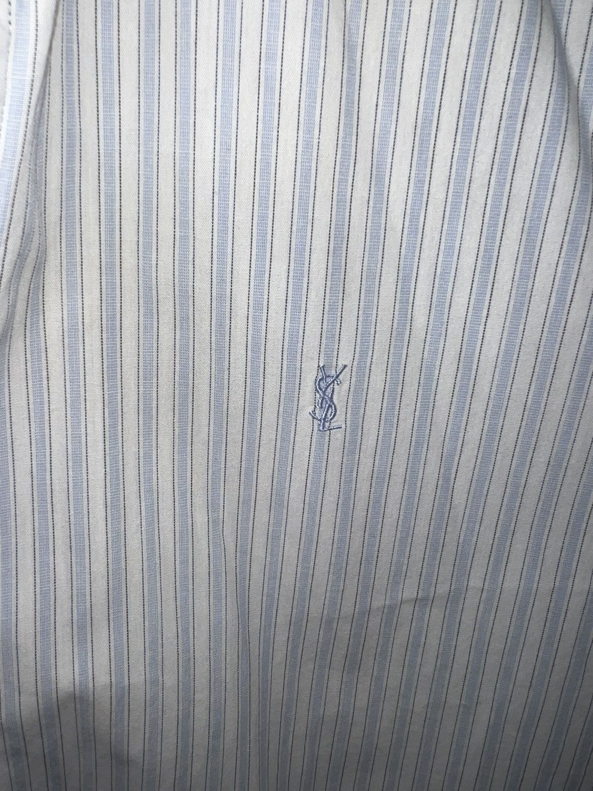 Yves Saint Laurent YSL Yves Saint Laurent Short Sleeve Shirt Logo Size M Size US M / EU 48-50 / 2 - 7 Thumbnail