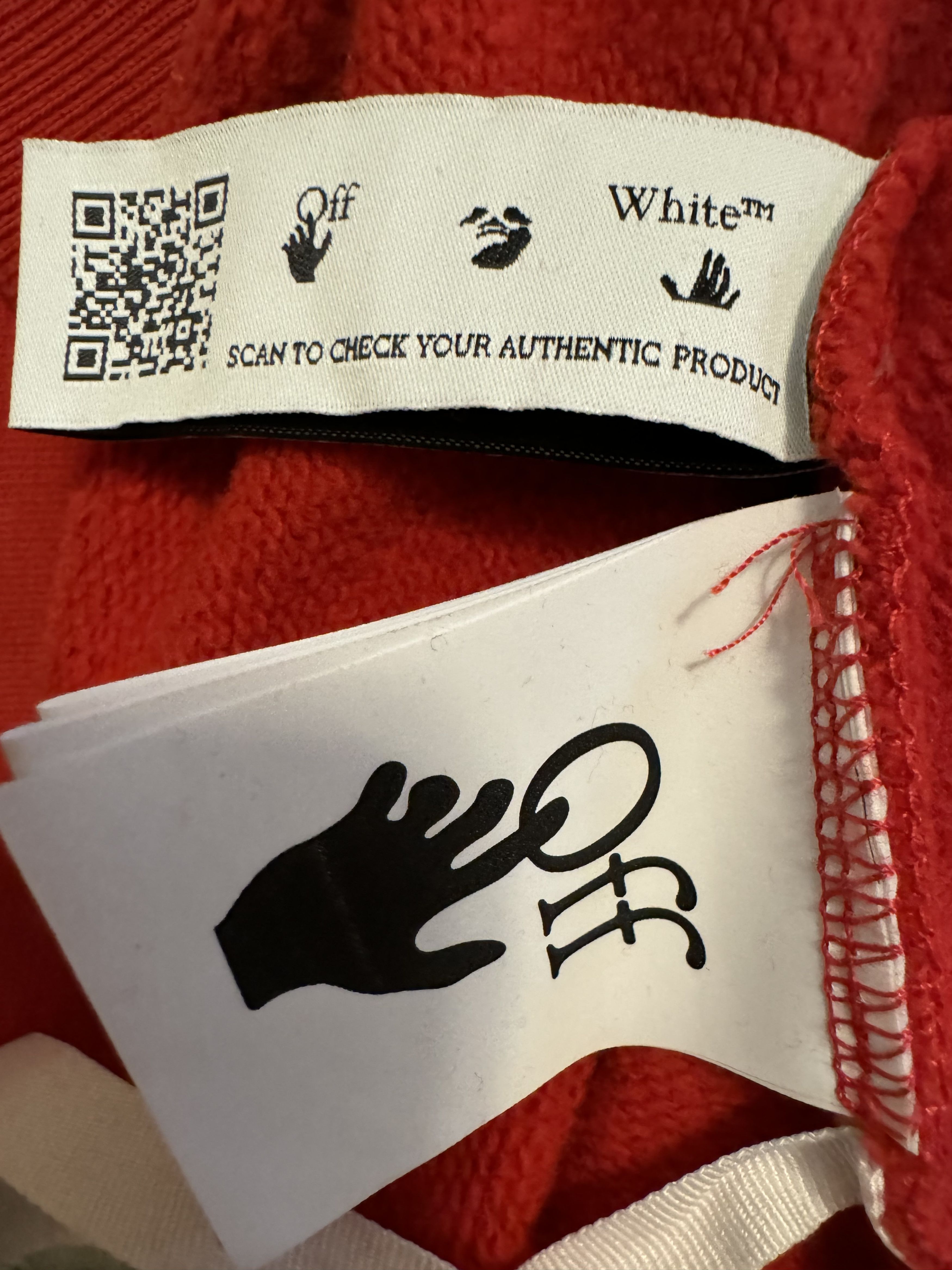Off-White Off-White Arrows-print logo hoodie red Size US XL / EU 56 / 4 - 4 Thumbnail