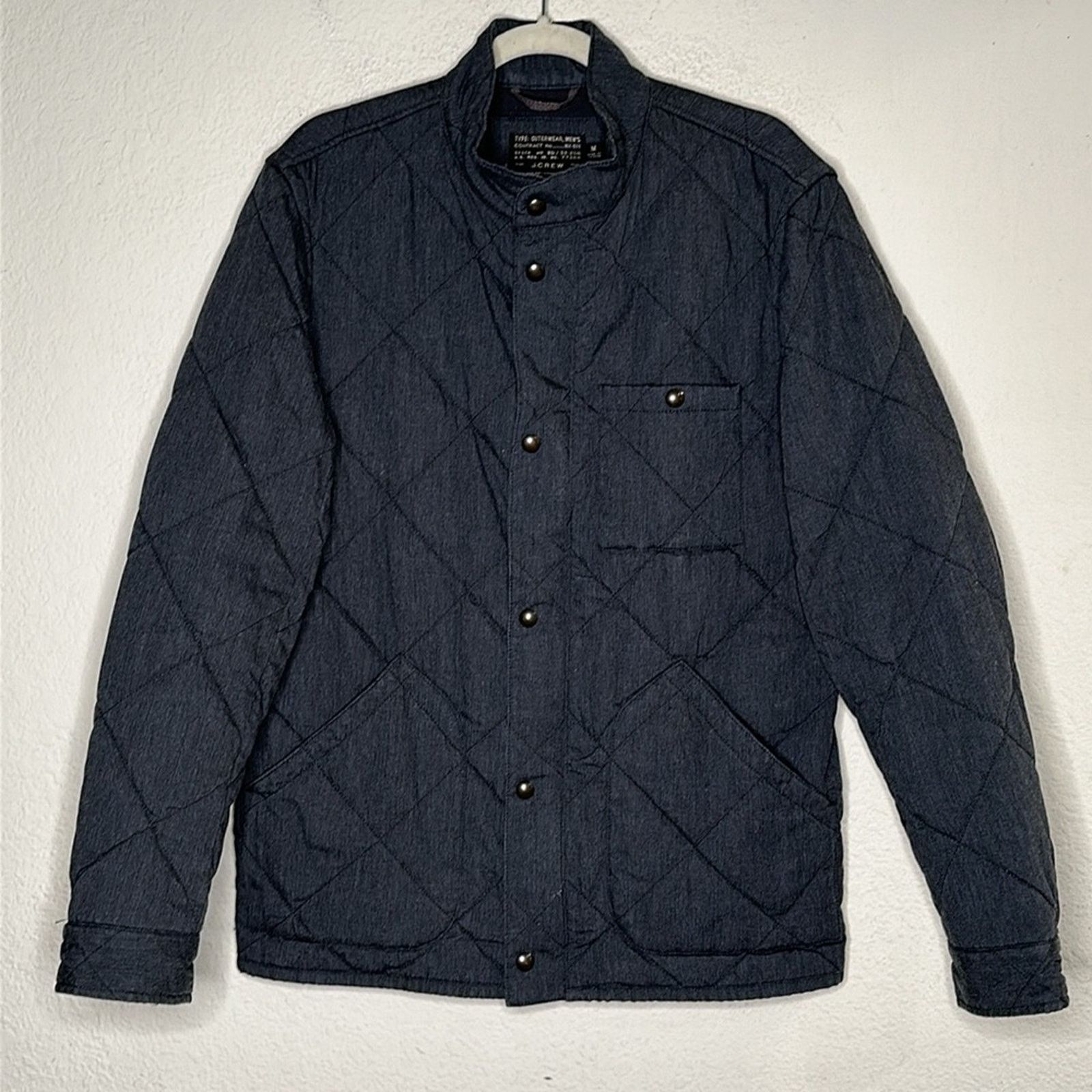 J.Crew J. Crew Sussex quilted jacket with PrimaLoft® Gray Sz Medium Size US M / EU 48-50 / 2 - 6 Thumbnail