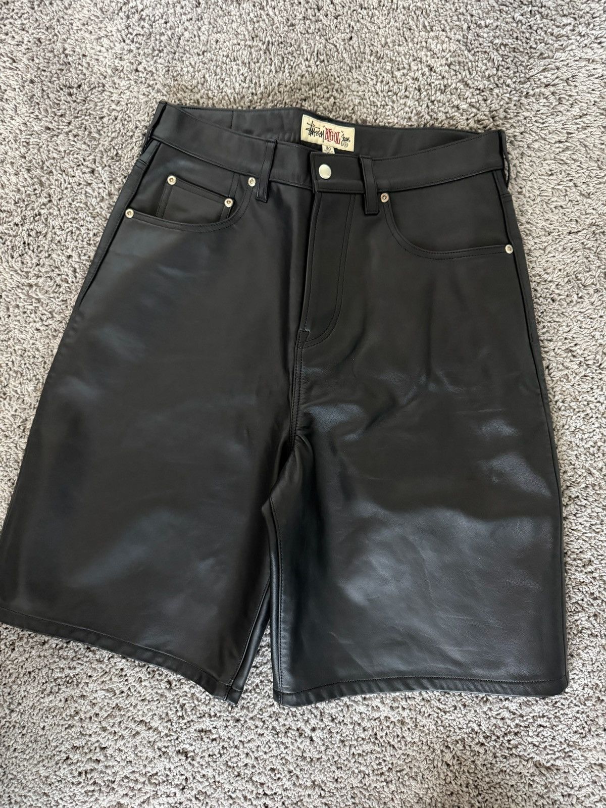 Stussy Stussy Big Ol Shorts Leather | Grailed