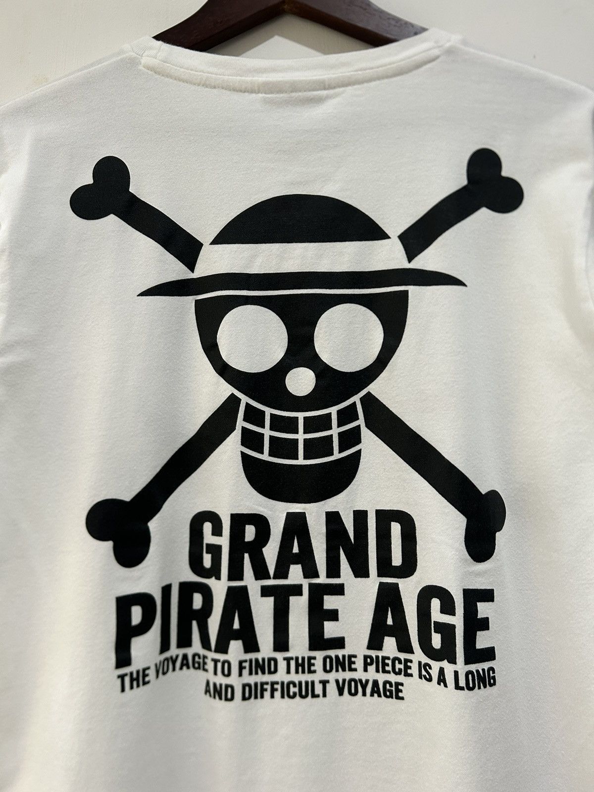 Anime One Piece Luffy Pirates Grand Pirate Age Anime Tee Size US M / EU 48-50 / 2 - 4 Thumbnail