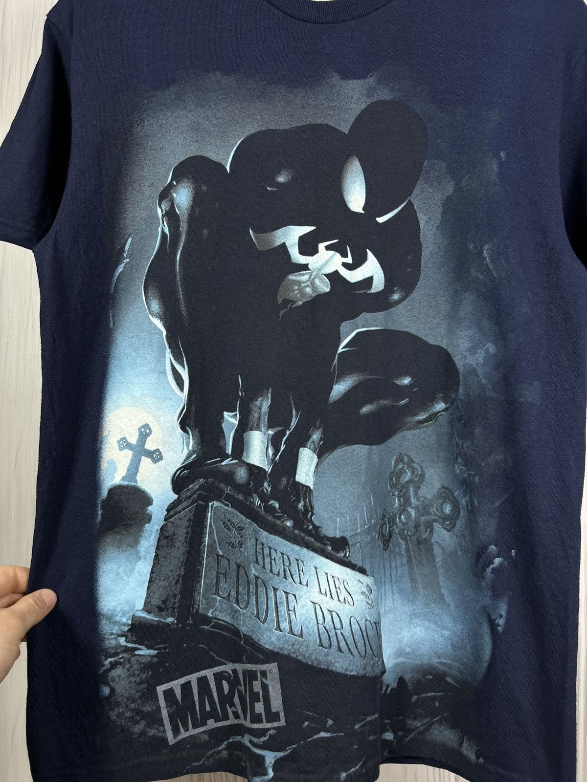 Marvel Comics Marvel AOP Dark Spider Man Venom Eddie Brock T-Shirt Size M Size US M / EU 48-50 / 2 - 4 Thumbnail