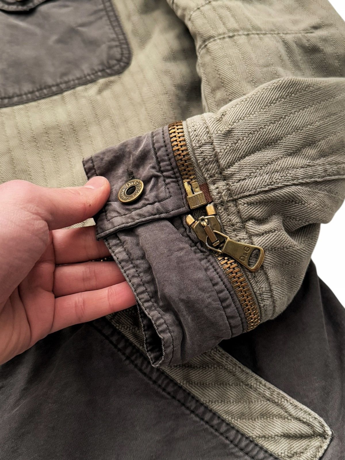 Dolce & Gabbana 2003 Military Zip Off Hunting Jacket Size US XL / EU 56 / 4 - 7 Thumbnail
