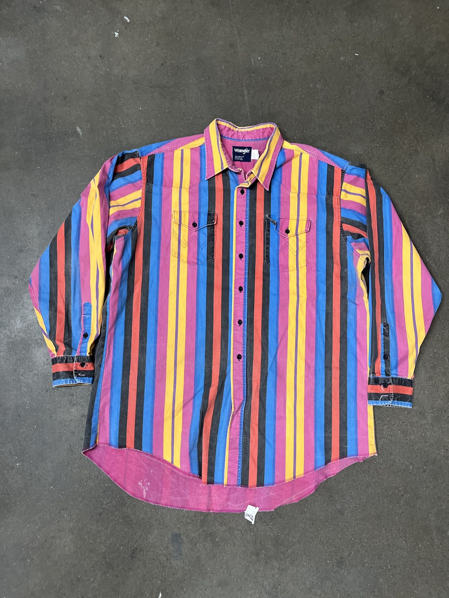 Vintage × Wrangler Vintage 1980s Wrangler Brush Popper Jacket Size XL Size US XL / EU 56 / 4 - 1 Thumbnail