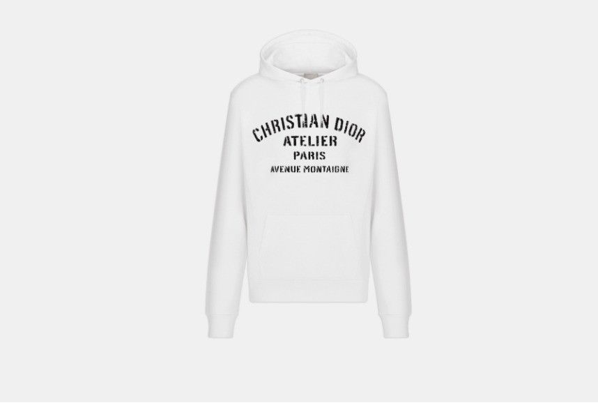 o1w1db10324 Atelier Hooded Sweatshirt in White