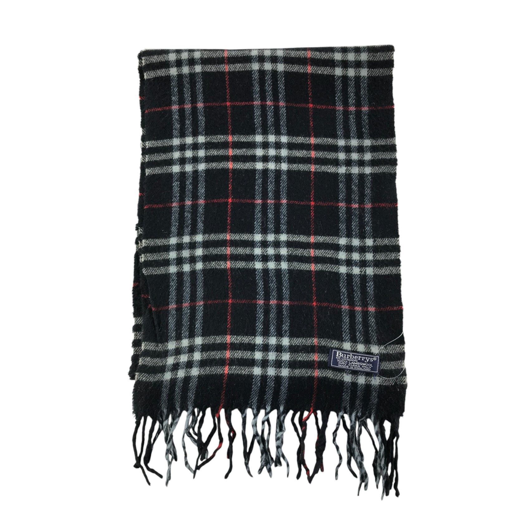 Burberry × Vintage Burberry Scarf / Muffler / Neckwear - WW2856 Size ONE SIZE - 2 Thumbnail